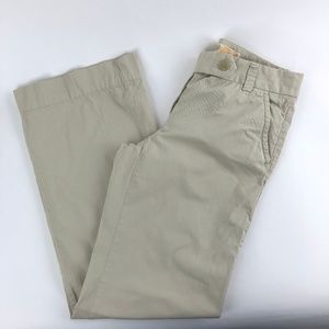 J.Crew Women 4R Casual Khaki Pants Beige Cotton